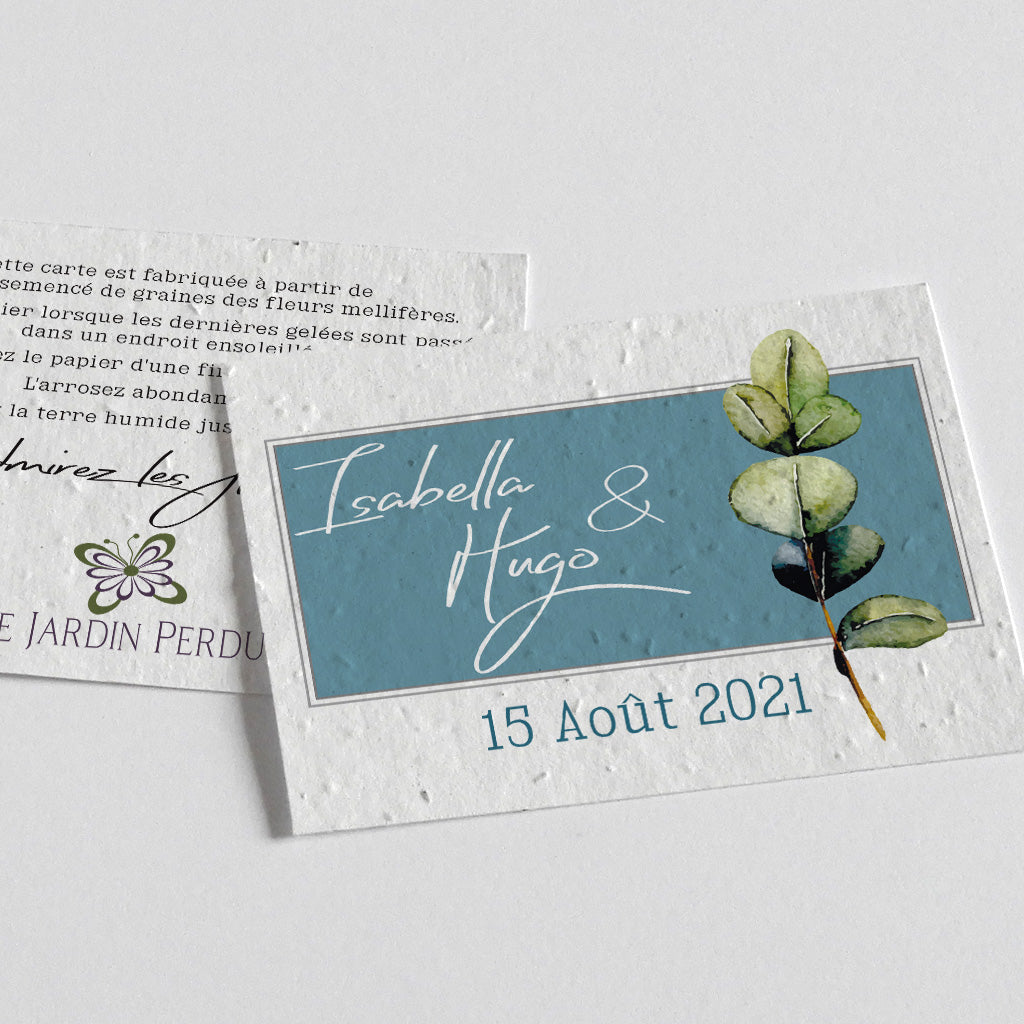 Cartes invitation éco-responsables  carte invitation papier ensemencé - Le  Jardin Perdu