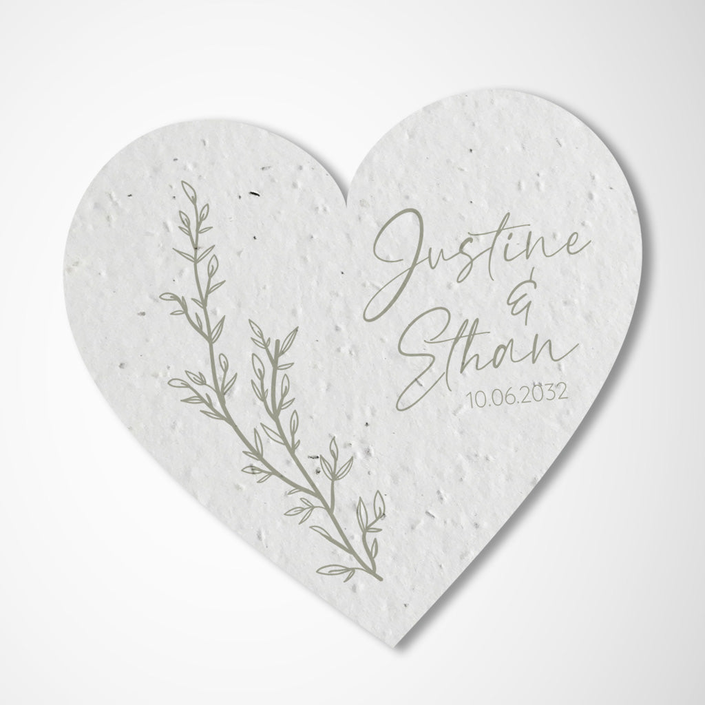 Cadeau invité papier ensemencé