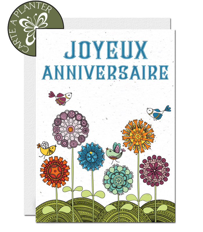 card d'anniversaire verte