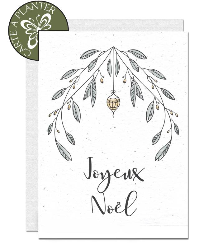 Carte de nöel écologique