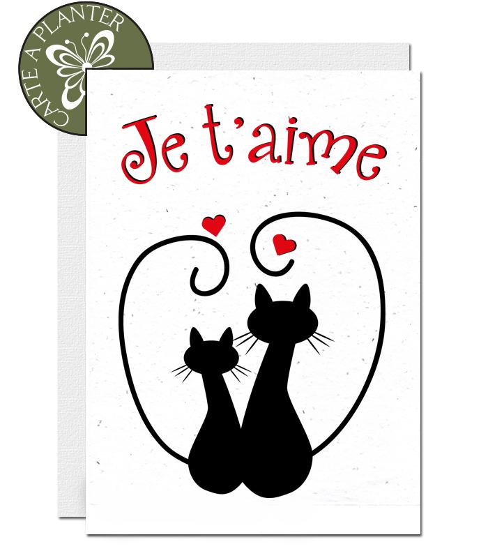Carte st valentin à planter 