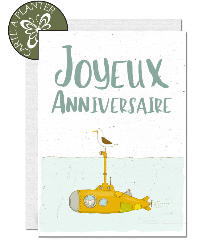 carte d’anniversaire écoresponsable pour enfant