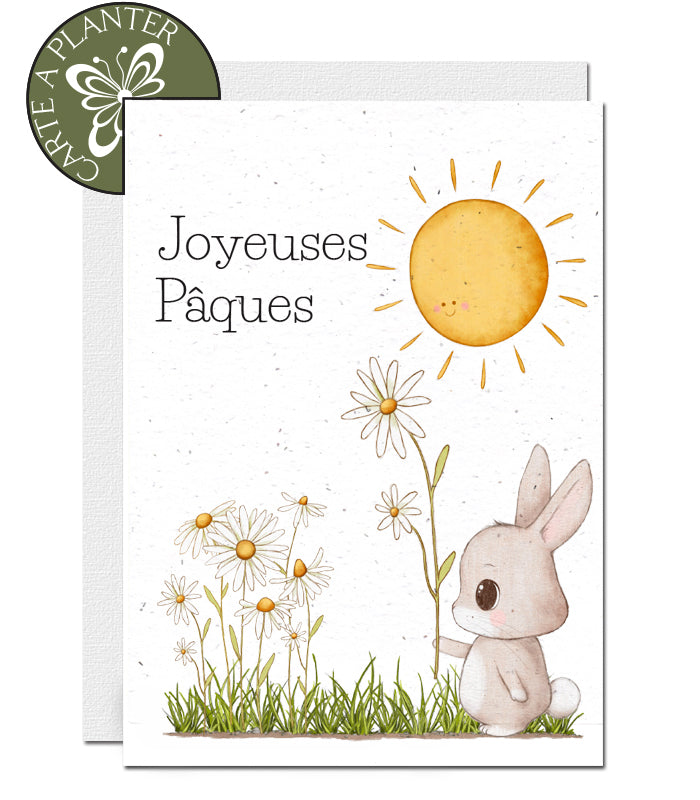 Carte ensemencée pâques