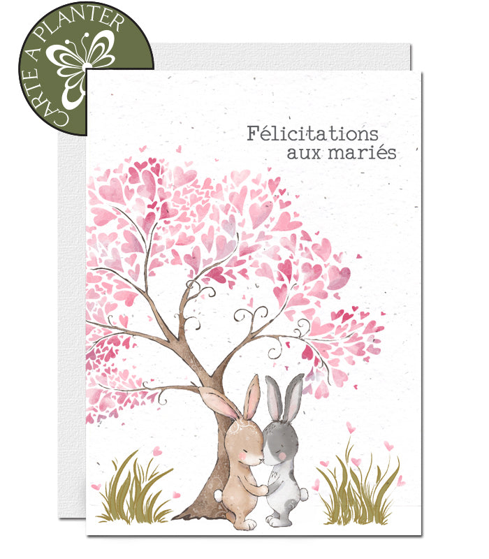 Carte ensemencée mariage 