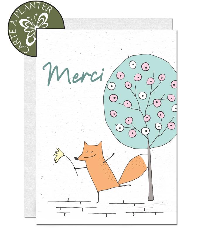 cartes de remerciements ecologique