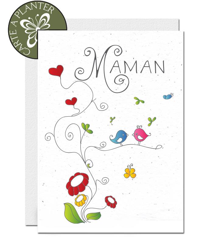 Carte biodégradable Fête des Mères