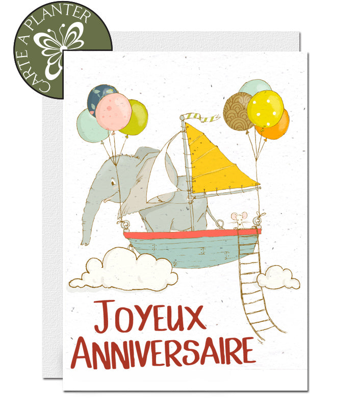 carte à planter anniversaire enfant