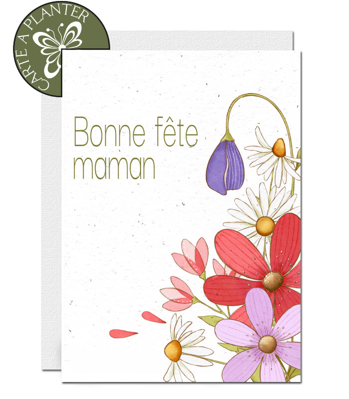 Carte à planter  bonne fête maman 