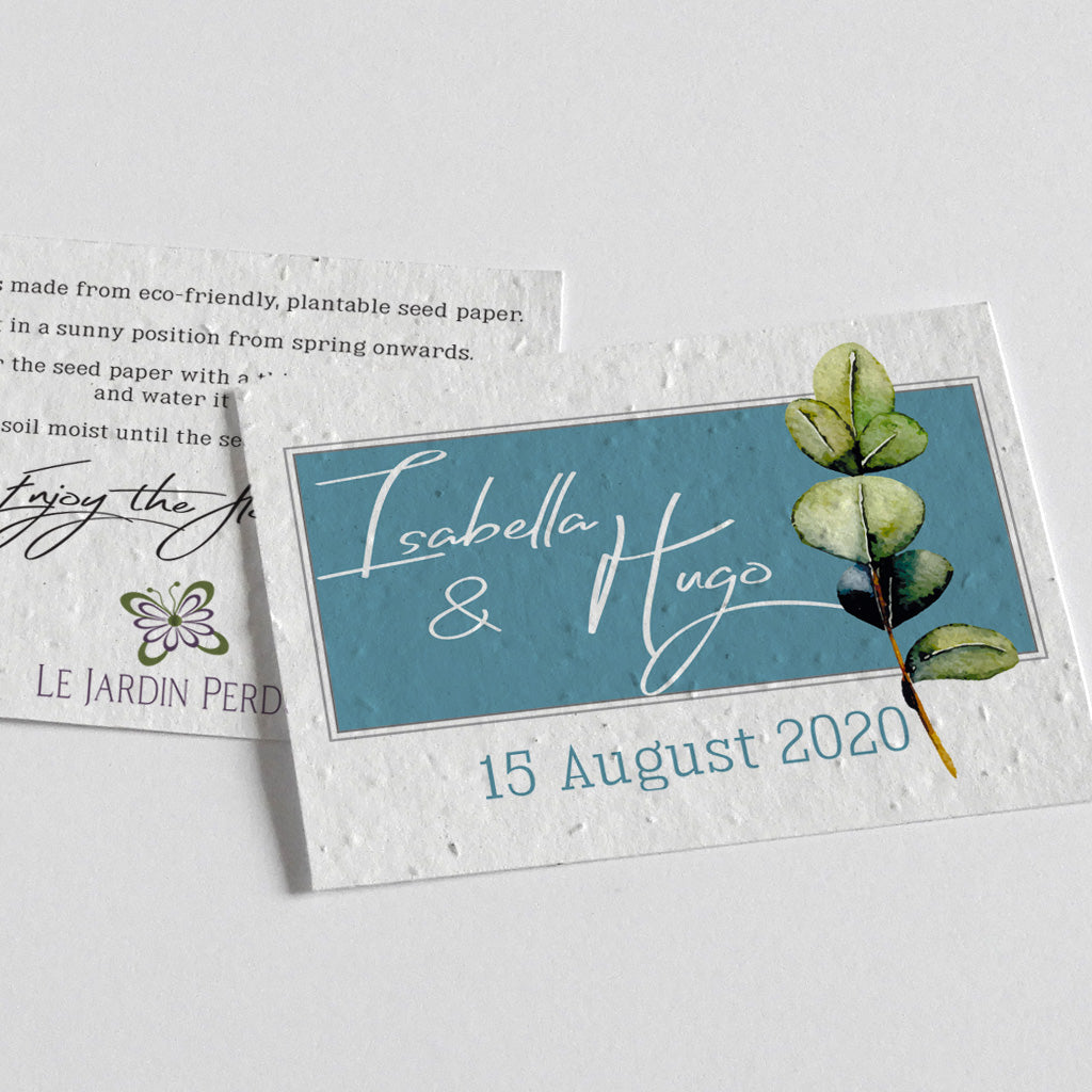 eco-friendly save the date card