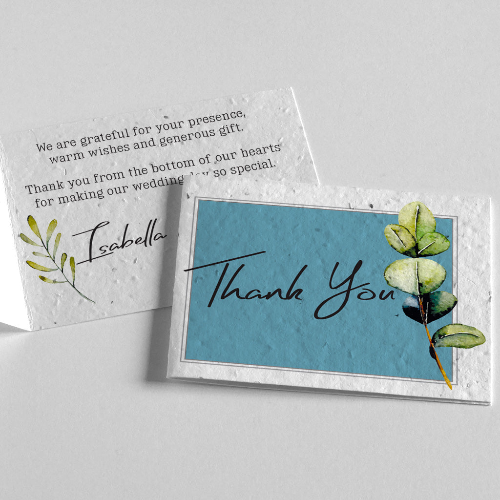 eco-friendly thank you card