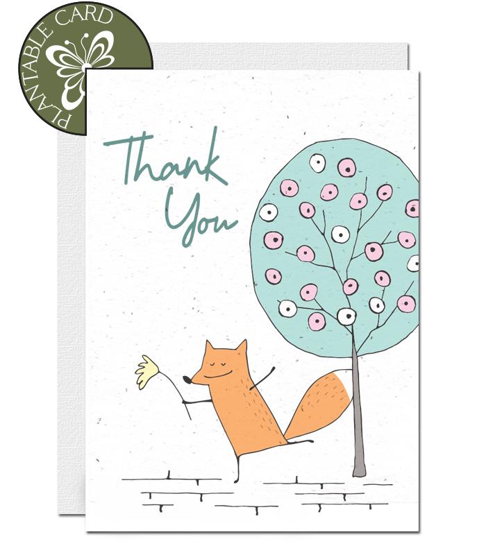 ecofriendly thank you card