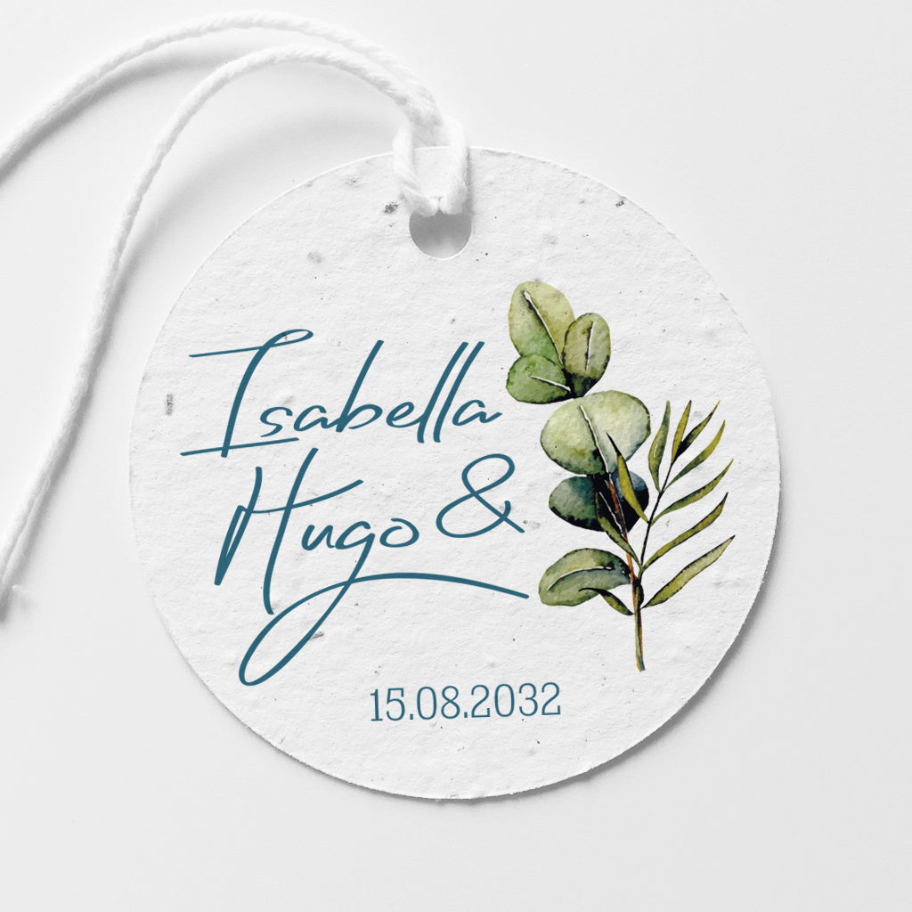 Étiquette mariage à personnaliser