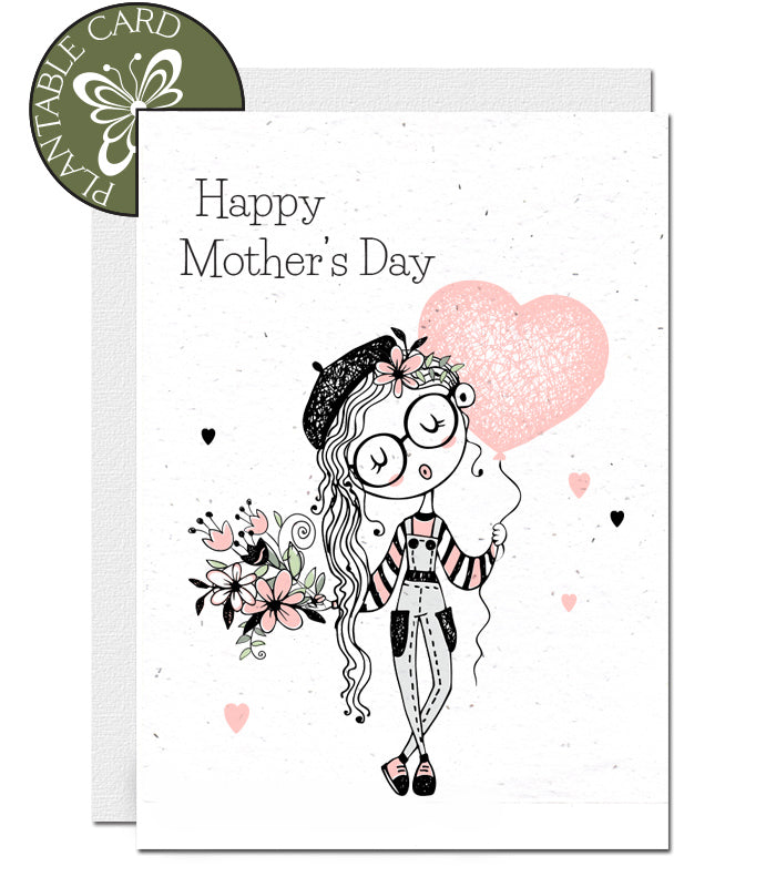 plantable card happy mother&#39;s day
