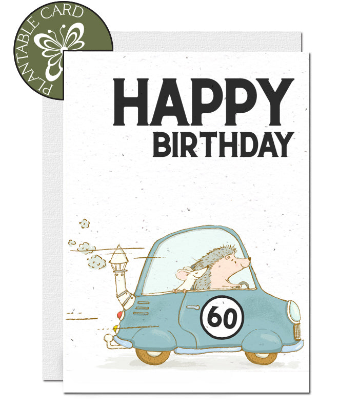 Plantable card 60th birthday