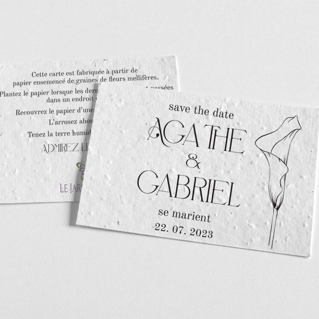 save the date à planter 