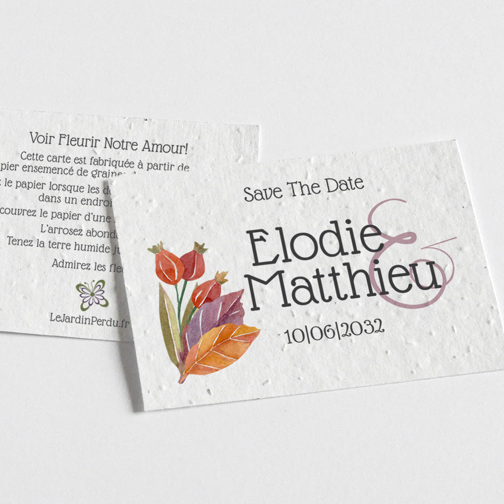 save the date à planter 