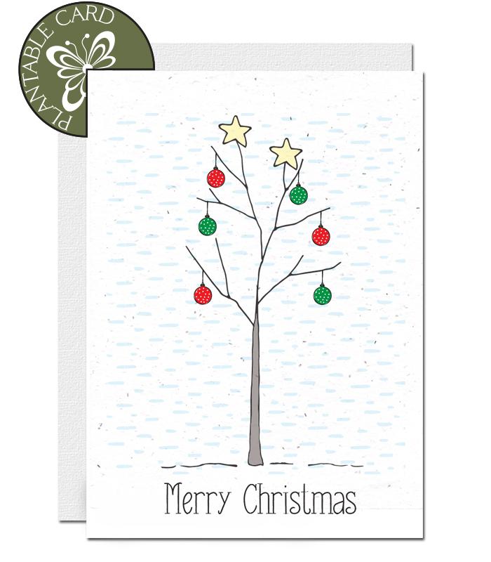 seed paper christmas card
