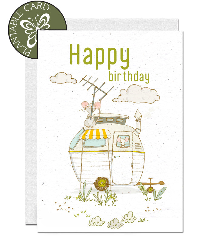 Eco-friendly birthday card seed paper
